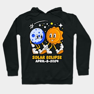 Moon Sun Solar Eclipse 2024 Totality April 8 Hoodie